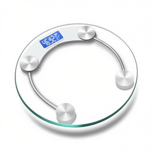 เครื่องชั่งน้ำหนักดิจิตอลแบบกระจกพร้อมจอ LED สำหรับใช้ในบ้าน - Product Image 1
