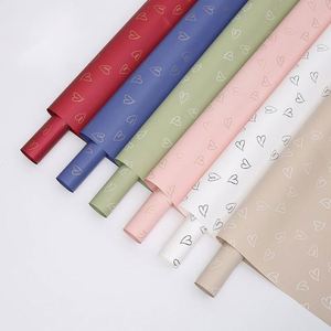 New Arrival 58*58cm Heart Pattern Printed Floral <b>Wrapping</b> <b>Paper</b> for Flowers Florist Bouquet Wrapper - Product Image 1