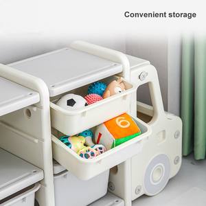 Grote Capaciteit Auto Vorm Speelgoedplank Tiener Rangement Jouet <span class=keywords><strong>Organizer</strong></span> Kinderen Boekenplank Plastic Kinderen Speelgoed Opbergkasten - Product Image 4