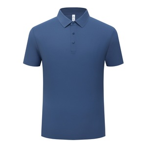 Polo <span class=keywords><strong>de</strong></span> golf respirant et ajusté pour homme, en coton Sorona, avec col mandarin brodé et logo en silicone, nouveau design personnalisé Lin - Product Image 1