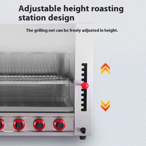 <span class=keywords><strong>Griglia</strong></span> a Gas commerciale in acciaio inox forno sopraelevato Design senza fumo per grigliate efficienti in alberghi e ristoranti - Product Image 5