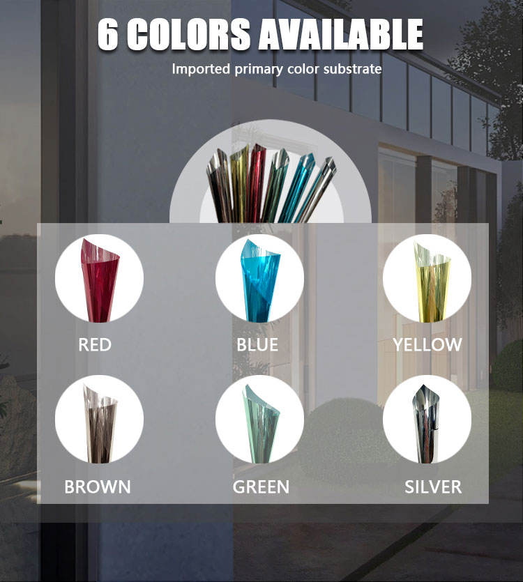 Six couleurs disponibles