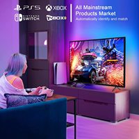 Rétroéclairage LED intelligent pour téléviseur, compatible avec les appareils 4K HDMI 2.0, boîte de synchronisation, kit de bandes lumineuses LED, Wifi, commande vocale Alexa, Google Assistant