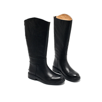 Bottes hautes brillantes pour femmes, rehaussantes, avec semelle extérieure en caoutchouc, fermeture à lacets et design respirant