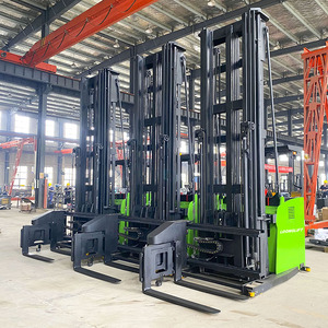 Chariot élévateur à trois voies 1,5T, hauteur de levage 9000 mm, entraînement Curtis, batterie au lithium, mât haute résistance, vue grand angle - Product Image 5