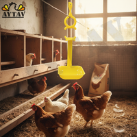 Nuevo Bebedero de Plástico con Colgador para Animales, Modelo 302241, 0.1g AYTAV, 1 Año de Garantía