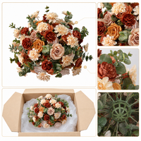 Boule de fleurs artificielles en plastique pour mariage, arrangement floral en cascade, largeur 40-60 cm x hauteur 30-60 cm, décoration de centre de table
