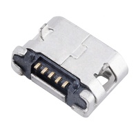 Conector Micro USB Tipo B de 5 Pines Hembra, de Cobre, para PCB SMT, Marca CHUANGQIN, Gran Suministro