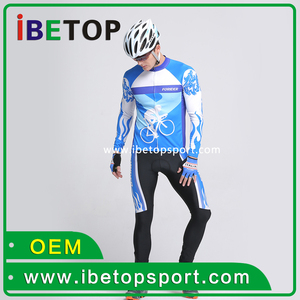 Ensemble <span class=keywords><strong>de</strong></span> maillot <span class=keywords><strong>de</strong></span> cyclisme <span class=keywords><strong>professionnel</strong></span> pour l'extérieur, manches longues, évacuation <span class=keywords><strong>de</strong></span> l'humidité, séchage rapide, <span class=keywords><strong>tenue</strong></span> <span class=keywords><strong>de</strong></span> cyclisme avec pantalon rembourré pour toutes les conditions météorologiques - Product Image 2
