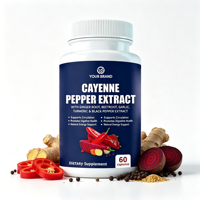 Capsules de piment de Cayenne NUOWIN pour hommes, booster naturel du sperme, soutien énergétique et vitalité, végétalien, naturel, 60 capsules