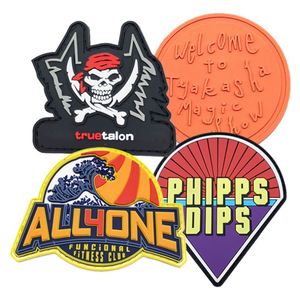 Parches de PVC con Logotipo, Parches de PVC con Gancho y Bucle, Diseño en Relieve 2D y 3D, Parches de PVC de Goma con Logotipo de Marca - Product Image 1