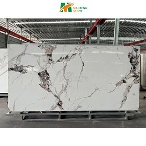 Nueva Llegada de Fábrica en Foshan, Losa de Piedra Sinterizada de Mármol de 3200x1600 y 12 mm, Encimera de Piedra Artificial, Lámina Aglomerada de Roca - Product Image 1