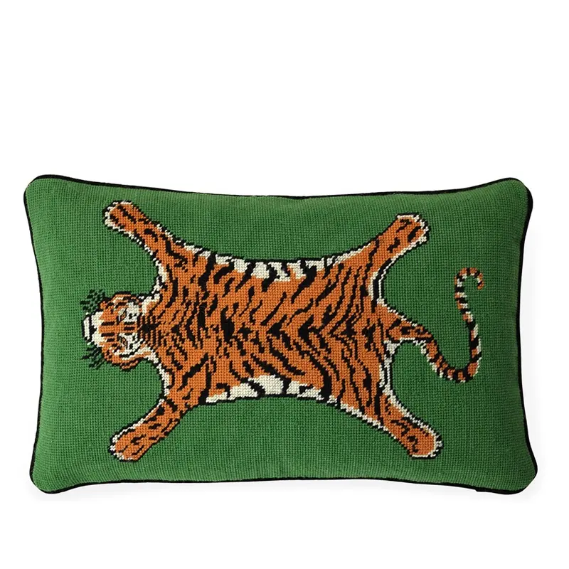 Tiger Decorative Luxury Velvet Sofa Pillow Covers