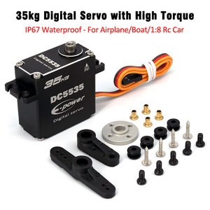 Composants de moteur numérique DC haute vitesse 35 kg, alimentation électronique, servos RC économiques, connecteur métallique étanche - Product Image 2