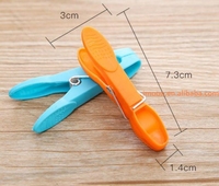 Prix usine 24 pièces Pack pinces à linge à linge pour serviettes chaussettes Clips pour drap de lit cintres supports Clip épingle à linge fournitures pour la maison