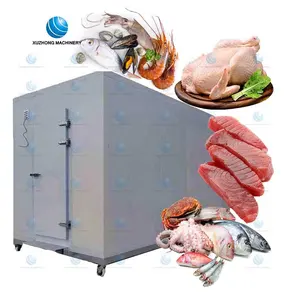 Caminhada personalizada no armazenamento frio Sala fria pequena do congelador do refrigerador da sala fria peixes e carne Sala fria industrial