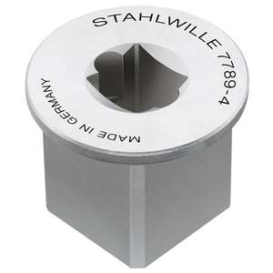 STAHLWILLE-Adaptador de accionamiento cuadrado 58524090 interior 1/4 ''exterior 1/2''-ACCESORIOS DE CONTROL DE TORQUE EAN 4018754181124 - Product Image 1