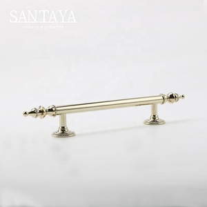 Santaya Solid PVD Gold Brass Handles Kitchen Cabinet Pulls <strong>Bedroom</strong> Wardrobe Drawer <strong>Knobs</strong> Furniture Handle - Product Image 6