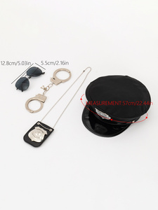 Love Party Nuevo Disfraz <span class=keywords><strong>de</strong></span> Policía para Cosplay con Porra, Esposas, Insignia y Gafas <span class=keywords><strong>de</strong></span> <span class=keywords><strong>Sol</strong></span>, Idea <span class=keywords><strong>de</strong></span> Regalo para Halloween - Product Image 5