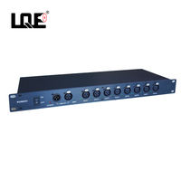 Répartiteur de signal DMX512 professionnel LQE 8 voies, amplificateur, isolé optiquement, 8 ports, XLR 3 broches, système d'éclairage de scène en métal