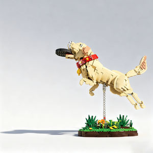 Xbert 66060 <span class=keywords><strong>Labrador</strong></span> Retriever Huisdier Hond Educatieve Bouwstenen Kits Speelgoed Diy Assemblage Geschenk 3d Puzzel Model Kind Volwassen - Product Image 1