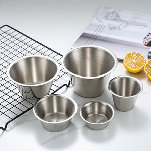 304 Stainless Steel <b>Sauce</b> Cup Small Dipping Bowl For Food Serving Unbreakable Commercial Use - Product Image 3