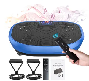 Hete Verkoop Vibratieplaatmachine Met Touw Muziek Trillingsplatform Massage Hele Lichaam Trillingen Oefenmachine Fabriek