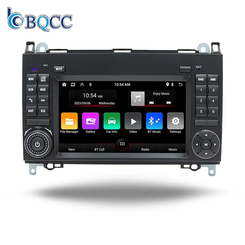 BQCC DAB CarPlay Radio Stereo Mirrorlink 7-Zoll Autoradio 1+32 GB/2+32 GB/2+64 GB GPS WLAN RDS für Mercedes Bens B200 2008-2017