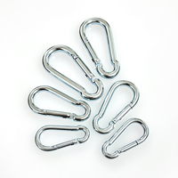 Mousqueton à ressort en acier au carbone poli de 65 mm, grade 70, attache rapide, quincaillerie de sécurité, traitement de l'eau, OEM disponible M4