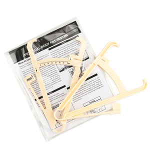 Calibrador de Grasa Corporal Beige con Escala en Centímetros para Medición de Grasa Corporal con Manual y Estuche - Product Image 1