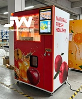 24-uurs automatische appel- en sinaasappelsap-automaat met QR-code betaling voor winkelcentra, vers fruit sap.