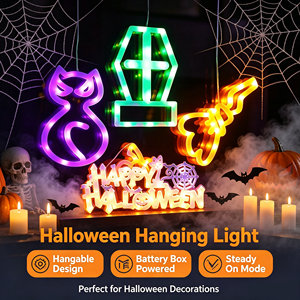 Lustre LED fantaisie à ventouse pour fenêtre, idéal pour Halloween, la décoration de bars et de tables à la maison - Product Image 1
