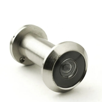 Moniteur visuel personnalisé porte oeil visière coupe-feu lentille de porte grand angle spyhole 180 degrés porte judas visionneuse