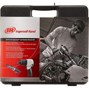 Ingersoll Rand 2317G 1/2 Air Impact Wrench And 3/8 Air <b>Ratchet</b> Kit With 5 Piece <b>Socket</b> Set - Product Image 2