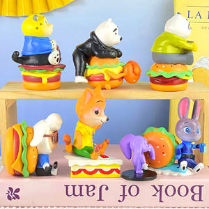 Figuras de la Serie Animal City de <span class=keywords><strong>Crazy</strong></span> <span class=keywords><strong>Burger</strong></span>, Nick Fox, Conejita Judy, Modelo de Juguete, Adorno para Coche, Regalo - Product Image 3