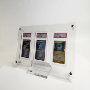 Manufacturer Wholesale Custom Transparent Triple Graded Card Display Frame Premium Acrylic Sports Card Display Modern Style - Product Image 1