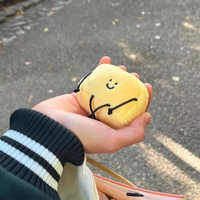 Porte-clés en peluche Kawaii Margarine Man, figurine de beurre mignonne, pendentif de sac à dos, logo personnalisé gratuit