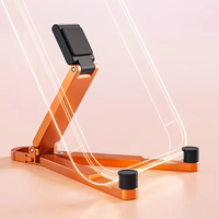 Cordon de cou universel magnétique réglable en alliage d'aluminium pour téléphone avec attache de sécurité et porte-clés pour utilisation au bureau ou sur le tableau de bord de la voiture
