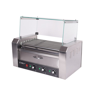 <span class=keywords><strong>Hot</strong></span> <span class=keywords><strong>dog</strong></span> 11 rouleaux avec chauffe-pain Machine à <span class=keywords><strong>hot</strong></span> <span class=keywords><strong>dog</strong></span> électrique automatique Rouleau à saucisse à vendre - Product Image 4