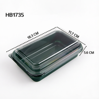 Boîte de cuisson en plastique transparent pour desserts et snacks, en PET de qualité alimentaire, emballage jetable coloré pour supermarchés et boulangeries