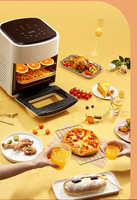 Vente directe usine : Four friteuse à air carré 15L, multifonctionnel, grande capacité, écran tactile, four électrique intelligent automatique et visible
