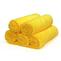 Lot de 5 chiffons microfibres double face pour décapage de vernis et polissage sans rayures pour le detailing automobile