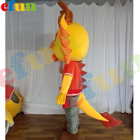 Efun quantité minimale de commande 1 PC Costume de mascotte de danse du lion de la danse du dragon traditionnelle chinoise personnalisée Coiffe mignonne Têtes de lions et de dragons à vendre