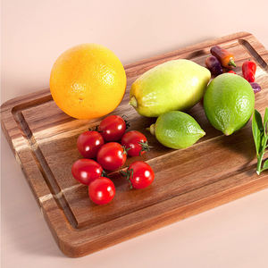 Legno di acacia bistecca tagliere con succo di scanalatura da cucina in legno per pizza tagliere - Product Image 2