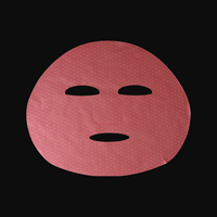 Masque facial en tissu hydrogel de collagène bio, rose, pour la fabrication OEM
