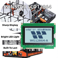 Remplacer le module d'affichage WINSTAR WG12864A STN LCD12864, écran LCD graphique à matrice de points jaune avec interface parallèle et rétroéclairage LED