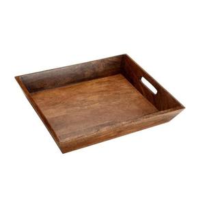 Plateau de service en bois de qualité Unique, plateau en bois de mangue brun, décor de Table, taille personnalisée, matériau en bois naturel - Product Image 1