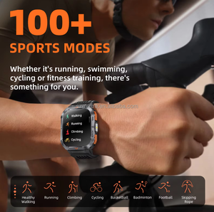 S50屋外スポーツスマートウォッチ2.02インチHDディスプレイ防水20 + スポーツモード心拍数モニターIOS Android用 - Product Image 3