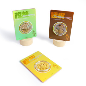 Cartes à jouer transparentes de collection d'épices pour l'ensemble d'affichage de <span class=keywords><strong>culture</strong></span> de saveur des amateurs d'herbes culinaires Cumin Cannelle Osmanthus - Product Image 3