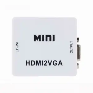 도매 하이 퀄리티 미니 HDMI AV Rca 변환기 HD HDMI 2av 오디오 비디오 변환기 1080p